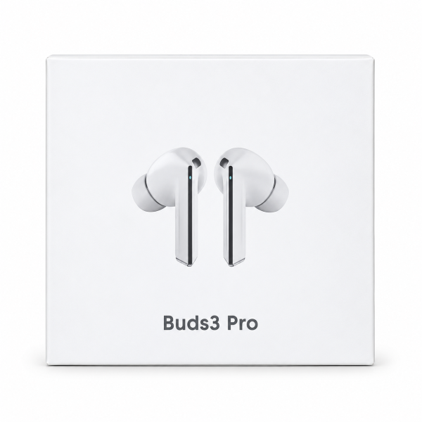 Samsung Buds3pro Wireless Bluetooth Earbuds with Transparent Charging Case – White